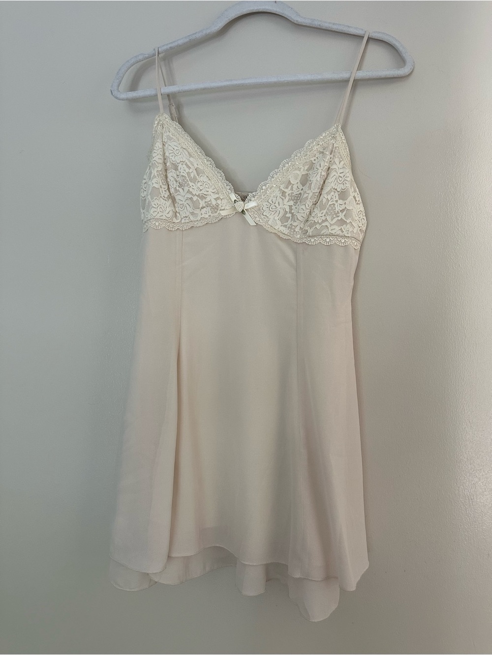 Windsor Soft Lace Mini Slip in Pale Cream
